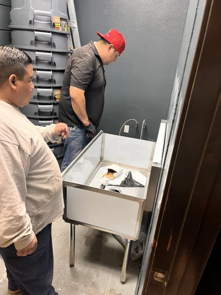Commercial plumbing and sink installation in Pampa