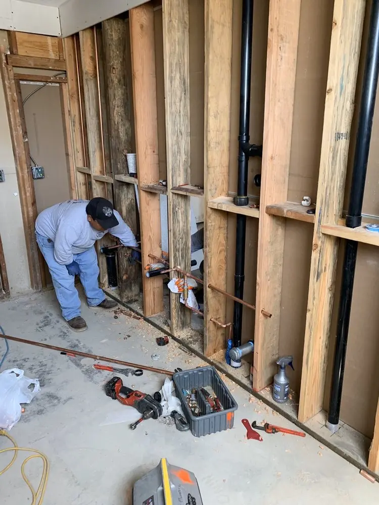 Commercial rough-in plumbing for Water Heater Replacement in Pampa